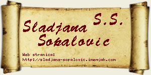 Slađana Šopalović vizit kartica